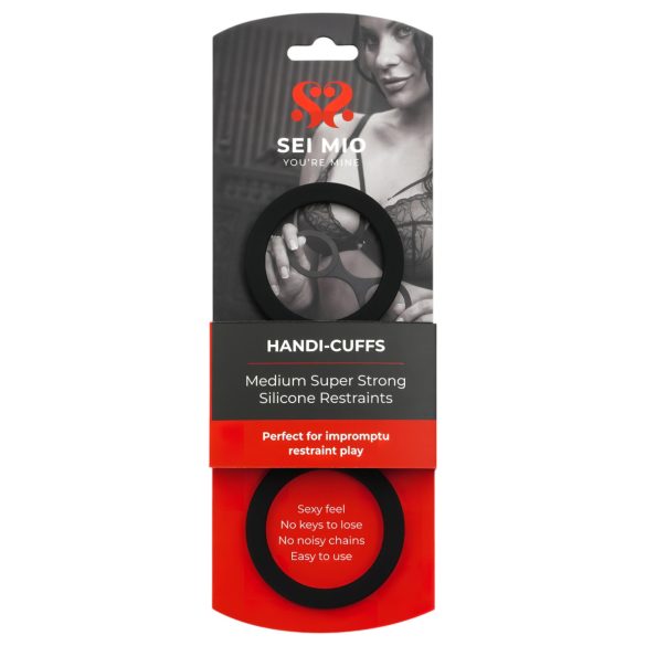 Sei Mio - Silicone Cuffs - M (Black)