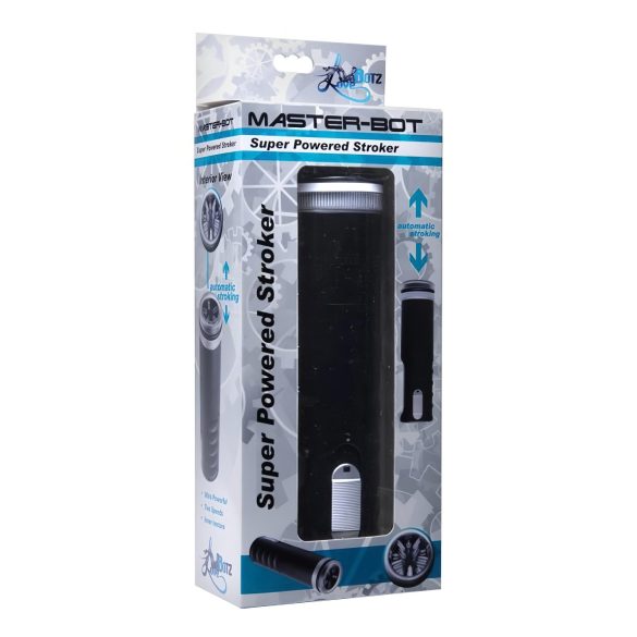 Master-Bot - Soft Spiked Masturbator with Up-Down Motion (Black)