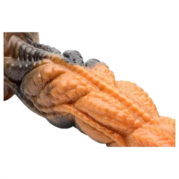 Creature Cocks Ravager - Textured Silicone Dildo - 8" (Orange)