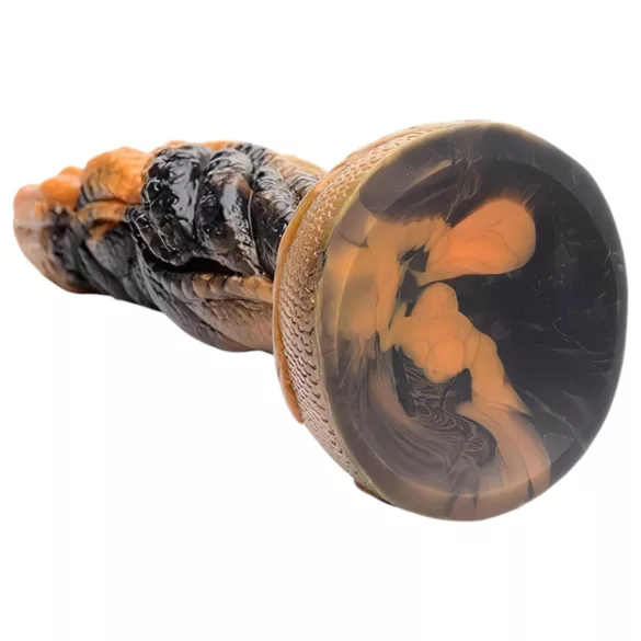 Creature Cocks Ravager - Textured Silicone Dildo - 8" (Orange)