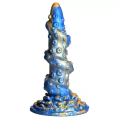 Kraken Spiral Tentacle Dildo - 21cm (Gold-Blue)