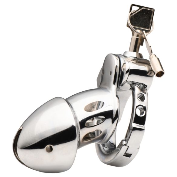 XR Brands - Silver Male Chastity Cage