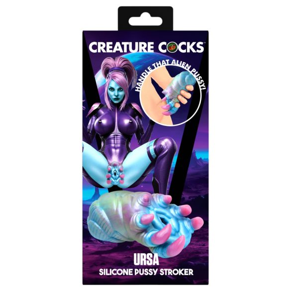 Creature Cocks Ursa - Silicone Alien Vagina (Blue-Pink)