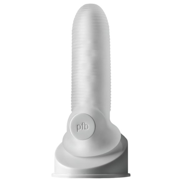 Fat Boy Micro Ribbed - White Penis Sleeve (15cm)