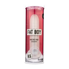 Fat Boy Micro Ribbed - White 17cm Sleeve