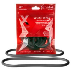Perfect Fit Slim Wrap 12 - Thin Black Ring for Him (30cm)
