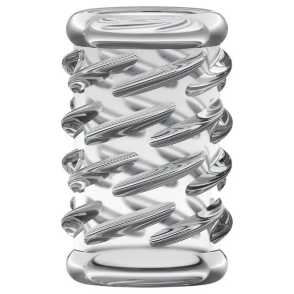 Stay Hard - Patterned Penis Sleeve (Transparent)