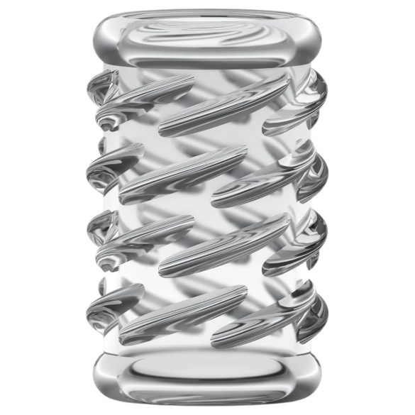 Stay Hard - Patterned Penis Sleeve (Transparent)