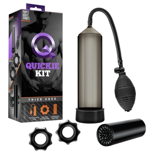 Quickie Kit - Thick Penis Pump Set (4 Pieces)