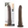 Dr. Skin 8.5 - lifelike dildo with suction cup (brown, 20.5 cm)
