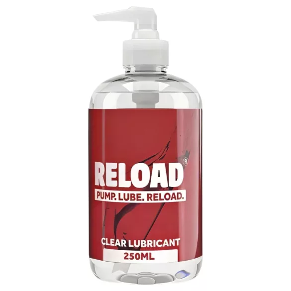 Reload - clear water-based lubricant in a pump bottle (250 ml)