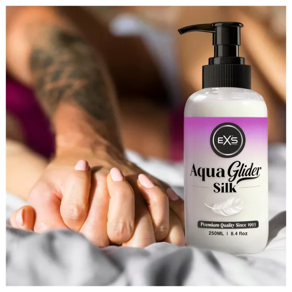 EXS AquaGlider Silk - silky water-based lubricant in a pump bottle (250 ml)