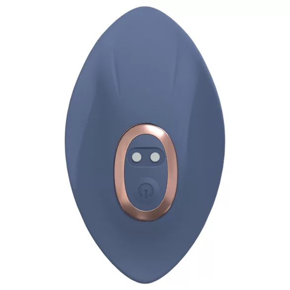 Loveline - interchangeable‑head vibrator set (blue‑grey)