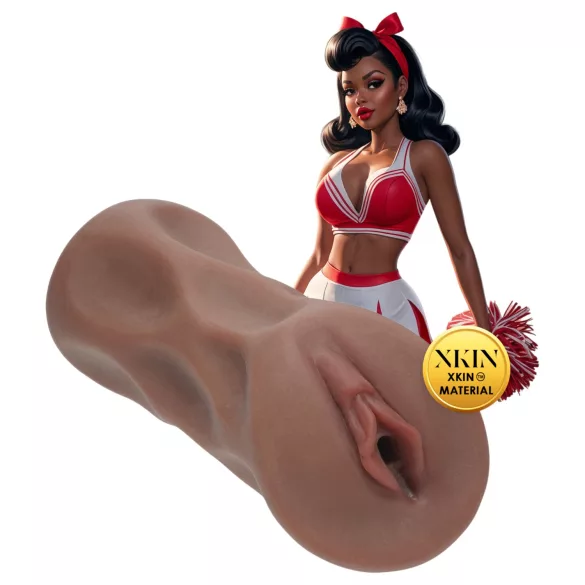 XKIN Cheerleader Cherry - realistic vagina masturbator (dark natural)
