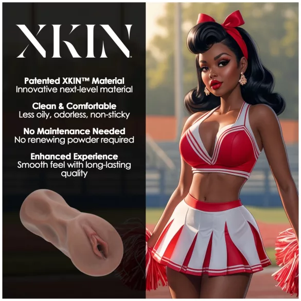 XKIN Cheerleader Cherry - realistic vagina masturbator (dark natural)