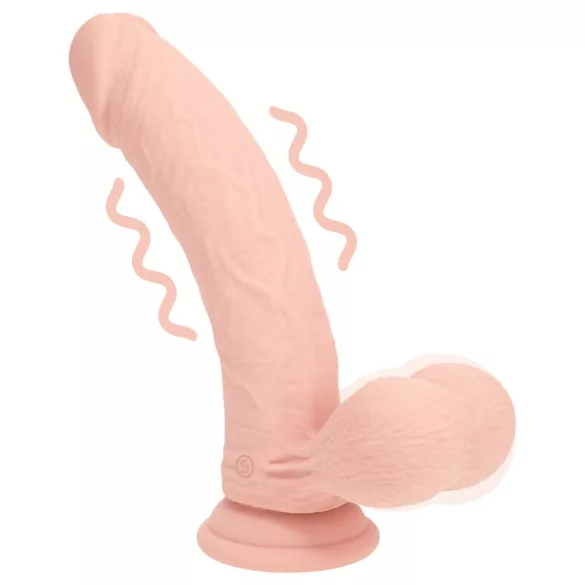 RealRock - Dual-Density Realistic Vibrator (Flesh-Coloured) - 20 cm