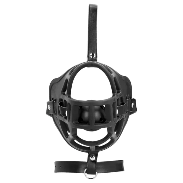 Ouch! - Black Muzzle with Built-In Mouth Gag