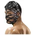 Ouch! - Faux Leather Cage Mask (Black)