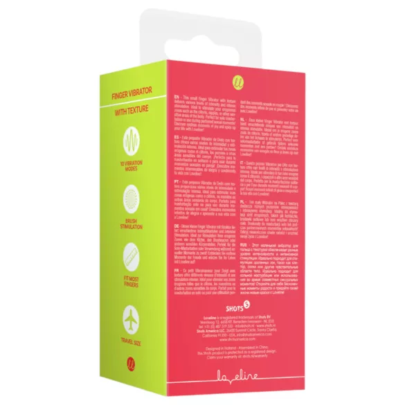 Loveline - invigorating finger vibrator (red)