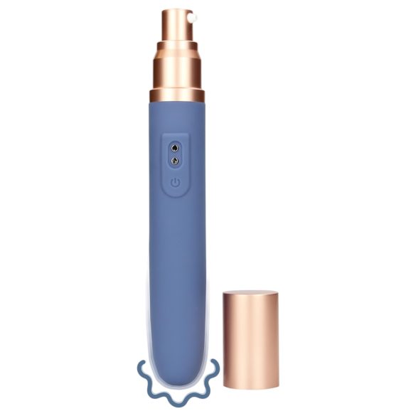 Loveline Travel - Rechargeable Vibrator with Lubricant Reservoir (Pastel Blue)