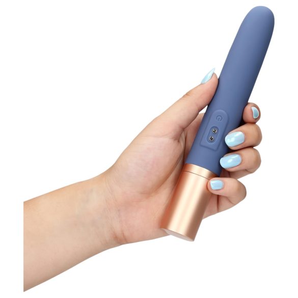 Loveline Travel - Rechargeable Vibrator with Lubricant Reservoir (Pastel Blue)