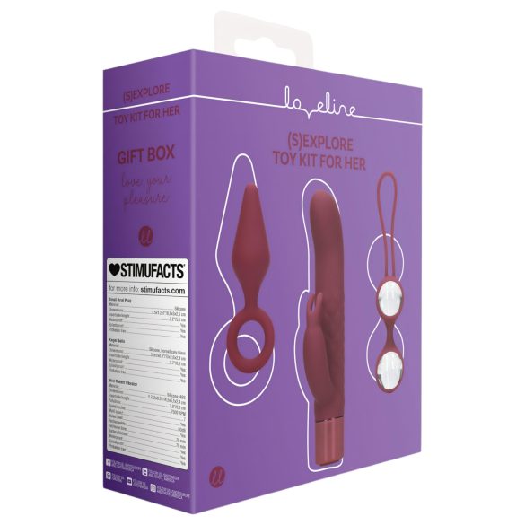 Loveline (S)explore - Intimate Toy Set for Women - Red