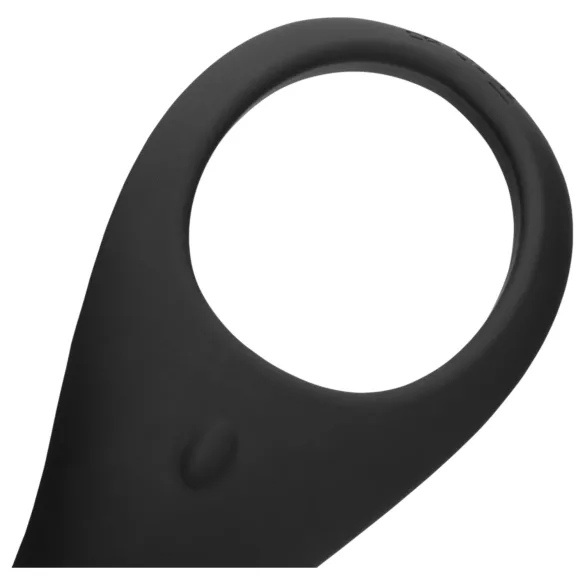 Loveline - Rechargeable Vibrating Black Penis & Testicle Ring