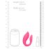 Loveline - rechargeable, remote control couple's vibrator (pink)