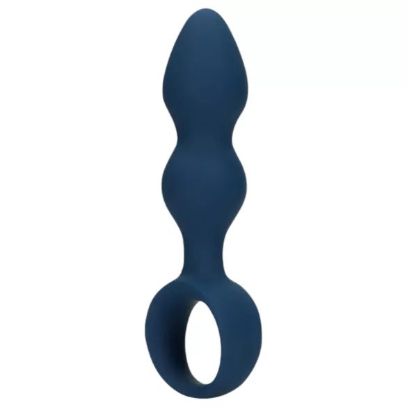 Loveline - Small Blue Anal Plug with Ring Handle