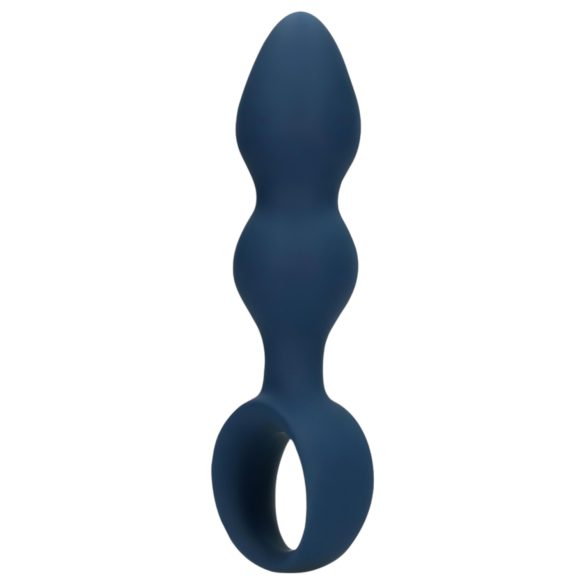 Loveline - Large Ringed Anal Plug (Blue)