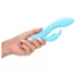 Loveline - waterproof rabbit ear vibrator with clitoral arm (blue)