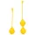 Loveline - Silicone Kegel Balls Set - 2 Piece (Yellow)