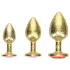 Ouch! - Gold Anal Plug Set