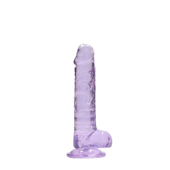 REALROCK - Lifelike Clear Dildo - Purple (17cm)