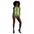 Ouch! - Neon Green Glow-in-the-Dark Open Bodysuit
