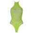 Ouch! - Neon Green Glow-in-the-Dark Strappy Bodysuit