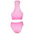 Ouch! - Glow-in-the-Dark Lingerie Set (Pink)