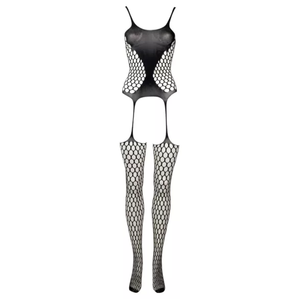 Le Désir - Polka Dot Mesh Set (Black) - Sizes S-XL