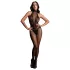 Le Désir - Lace Mesh Bodysuit - Black, Sizes S-XL