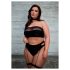 Le Désir Plus Size - 3-Piece Lingerie Set - Black (XL-4XL)