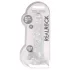 RealRock - transparent realistic dildo (clear, 22 cm)