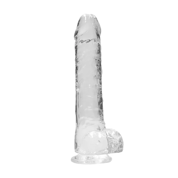 RealRock - transparent realistic dildo (clear, 22 cm)