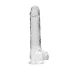 RealRock - transparent realistic dildo (clear, 22 cm)