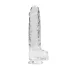 RealRock - transparent realistic dildo (clear, 22 cm)