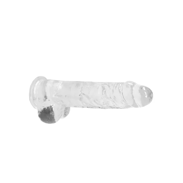 RealRock - transparent realistic dildo (clear, 22 cm)