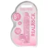 REALROCK - Lifelike Pink Dildo (15cm, Transparent)