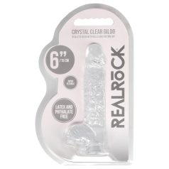 REALROCK - 15cm Crystal-Clear Lifelike Dildo