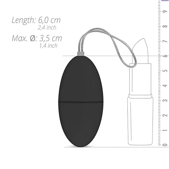 Easytoys - 7-Mode Wireless Vibrating Egg (Black)