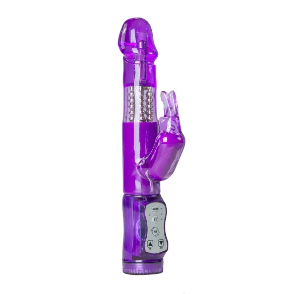 Easytoys Rabbit - Rotating Pearl Clitoral Vibrator (Purple)
