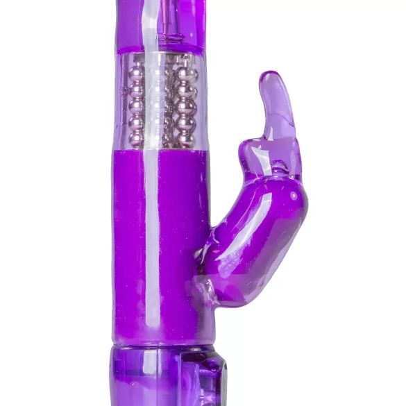 Easytoys Rabbit - Rotating Pearl Clitoral Vibrator (Purple)